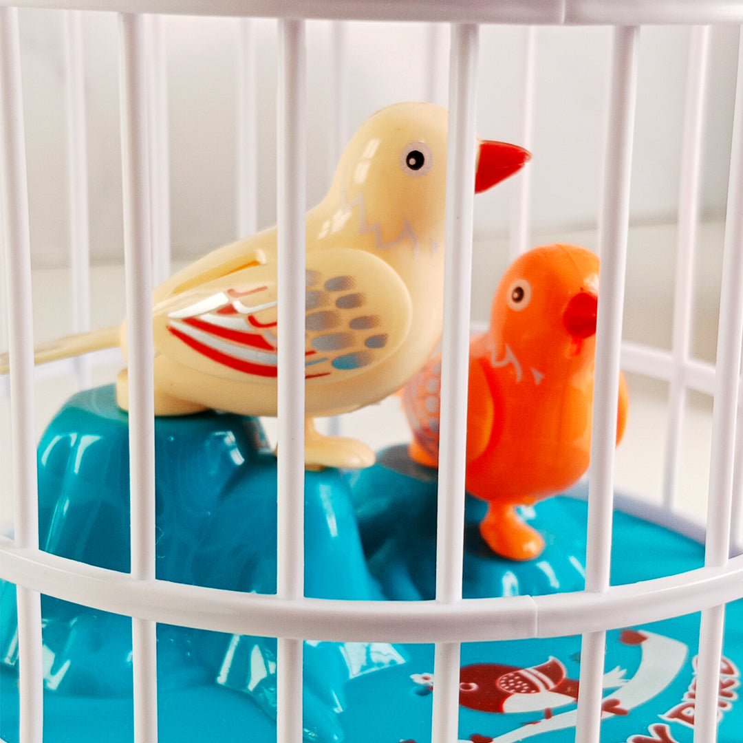 Mini Birdcage Toy - Talking Birds With & Lights