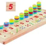 Wooden Educational Teaching Logarithmic Board