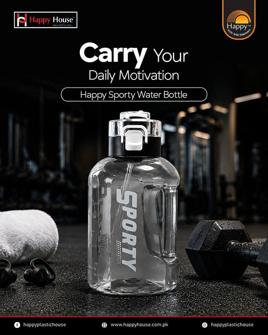Sporty Water Bottle with Straw | Leak Proof Gym Bottle โ 1 Litre / 1.5 Litre / 2 Litre