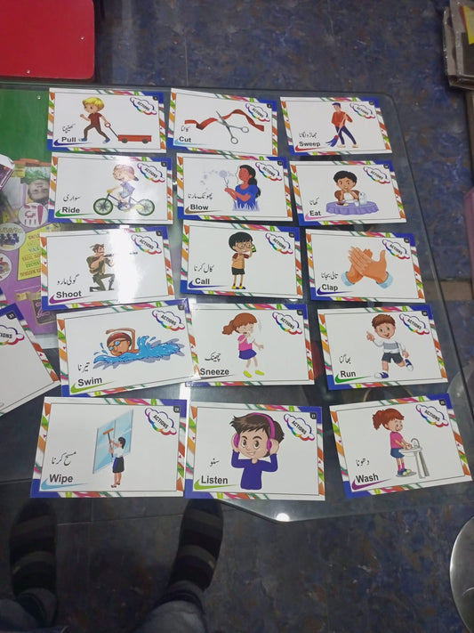 Action Cards with Two Sided Actions (Pack of 20 Cards)