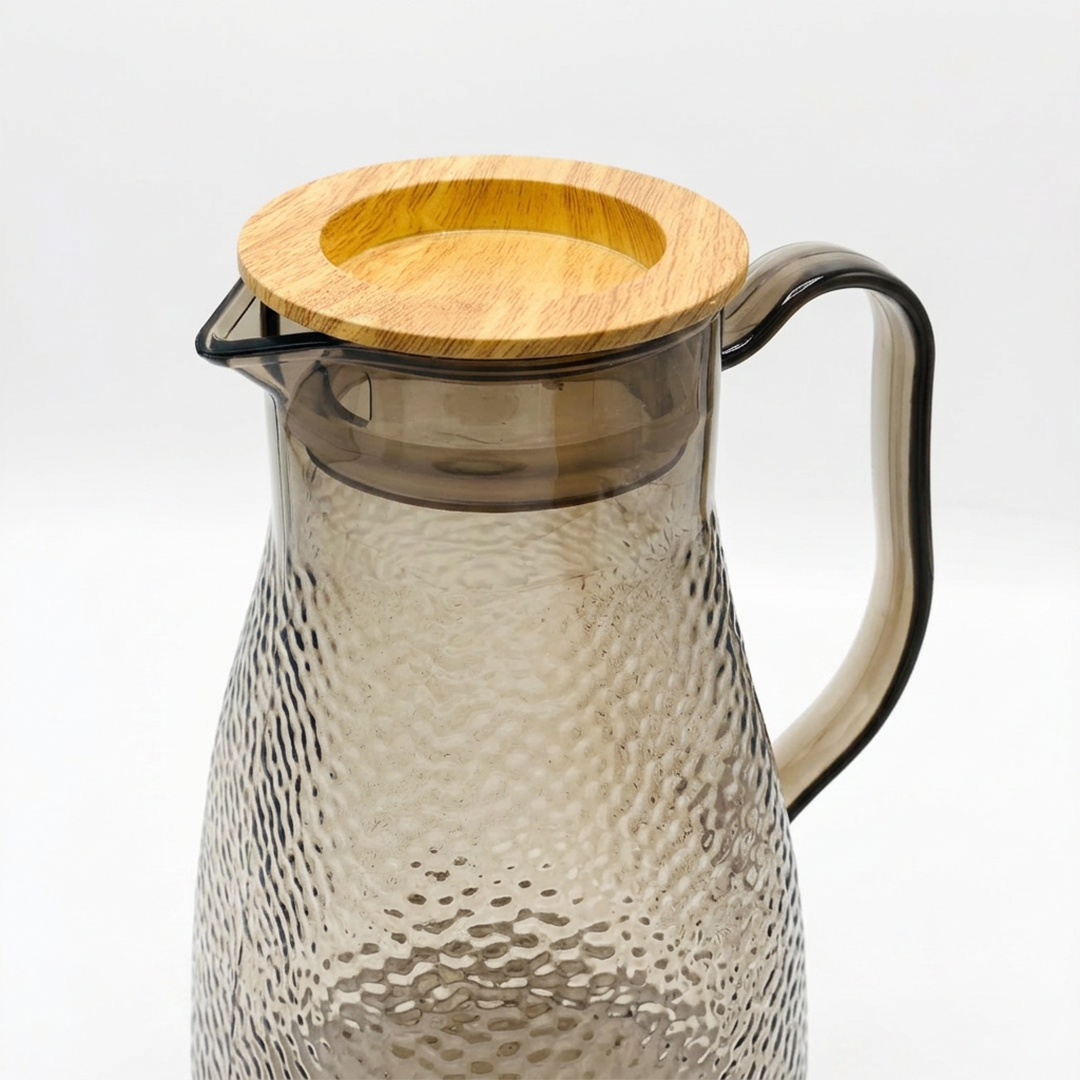 Zibo Plastic Water Jug 1.8L with Lid – BPA Free Water Pitcher for Juice, Water & Cold Drinks