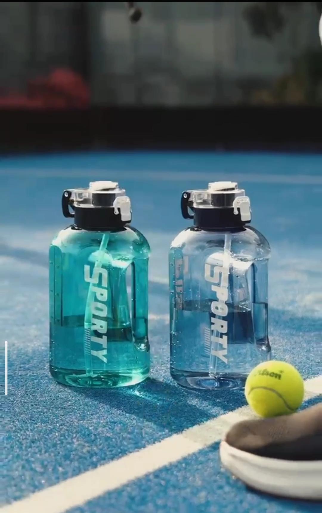 Sports Water Bottle with Straw | Leak Proof Gym Bottle – 1 Litre / 1.5 Litre / 2 Litre