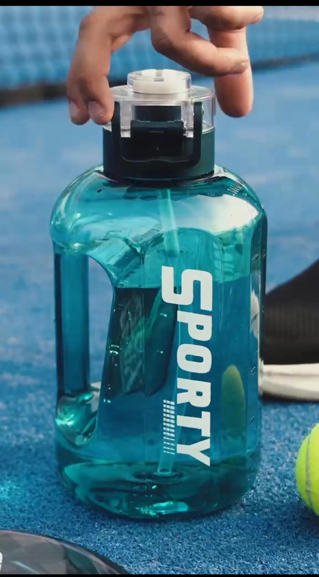 Sports Water Bottle with Straw | Leak Proof Gym Bottle – 1 Litre / 1.5 Litre / 2 Litre
