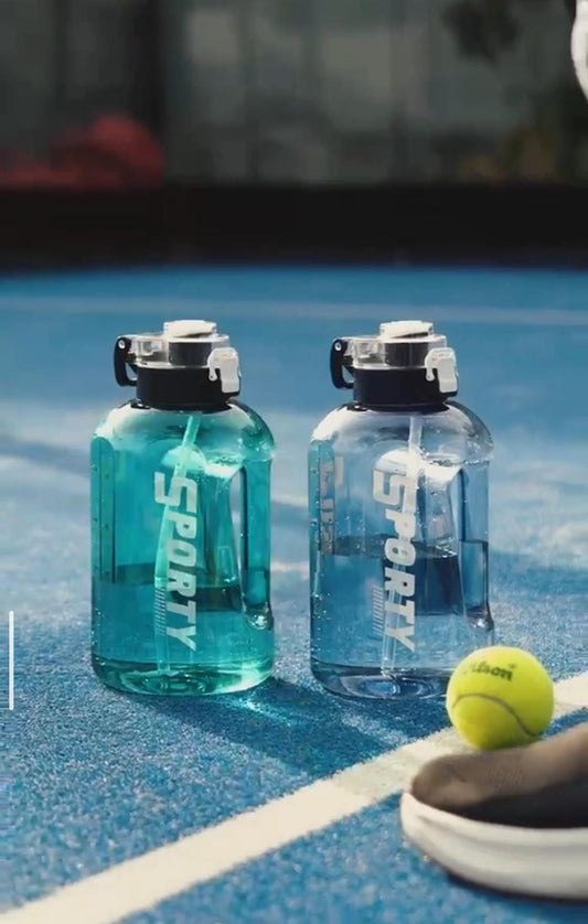 Sports Water Bottle with Straw | Leak Proof Gym Bottle – 1 Litre / 1.5 Litre / 2 Litre