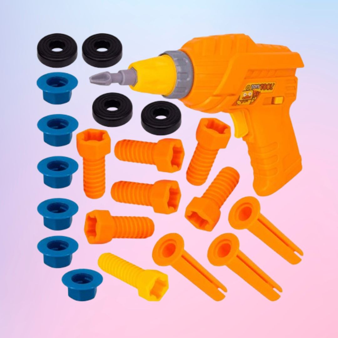 Kids Tool Set with Electric Drill – Creative Pretend Play Construction Toy