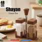 Shayan Cruet Set – Salt & Pepper Shaker Set with Stand | Spice Seasoning Dispenser for Kitchen & Dining Table