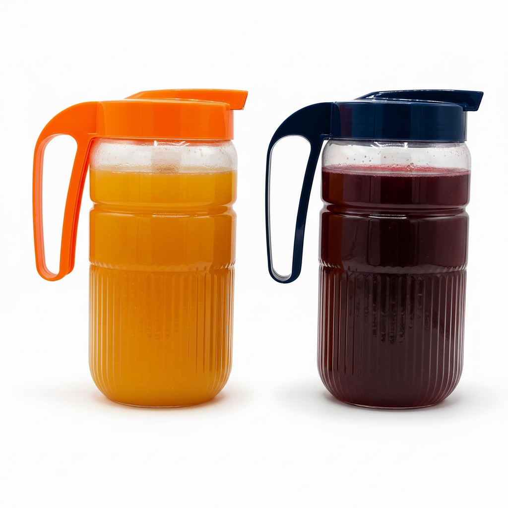 Austin Plastic Water Jug with Lid – 1.6L BPA Free Water Pitcher for Juice, Water & Cold Drinks