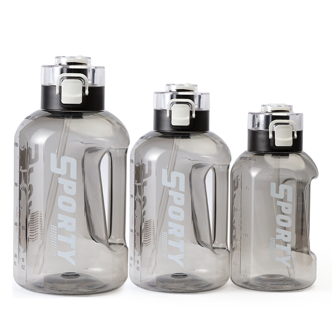 Sporty Water Bottle with Straw | Leak Proof Gym Bottle – 1 Litre / 1.5 Litre / 2 Litre