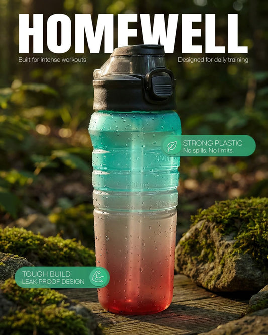 Fusion Sports Bottle 700ml | Leakproof Water Bottle with Straw