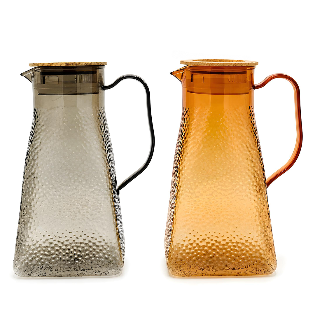 Zibo Plastic Water Jug 1.8L with Lid – BPA Free Water Pitcher for Juice, Water & Cold Drinks