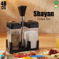 Shayan Cruet Set – Salt & Pepper Shaker Set with Stand | Spice Seasoning Dispenser for Kitchen & Dining Table