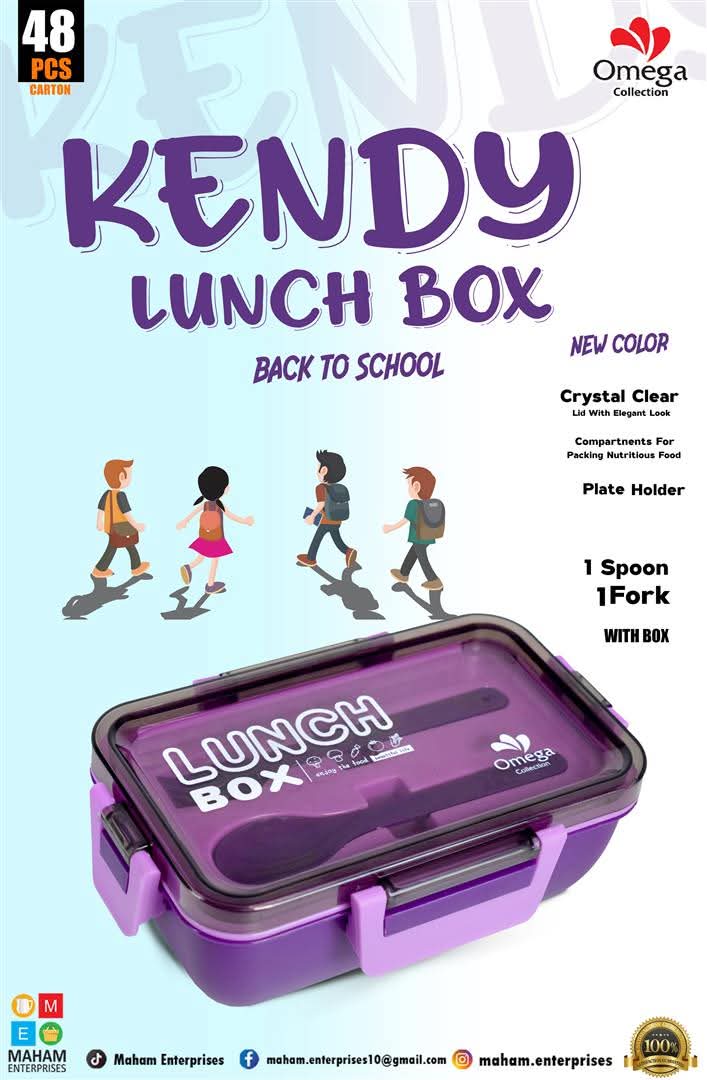 Kendy Lunch Box – With Spoon & Fork