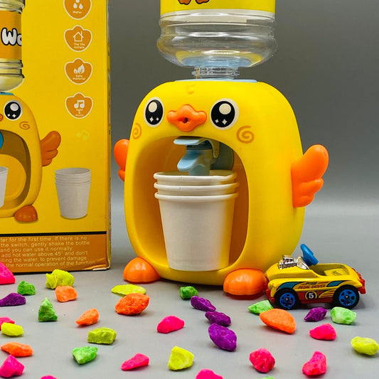 Mini Duck Water Dispenser for Kids With 3 Paper Glasses