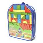 Wooden Building Blocks Set |Educational Preschool Learning Toys with Carrying Bag – 37pcs
