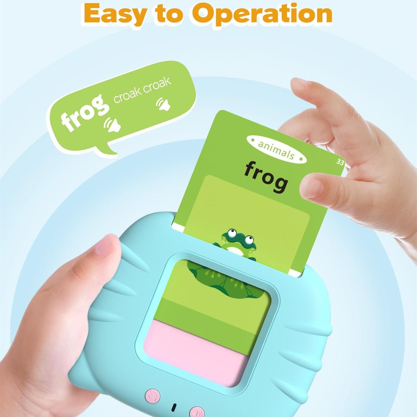 Talking Flash Cards Reading Education Toy With Sounds (With 224 Flash Words)