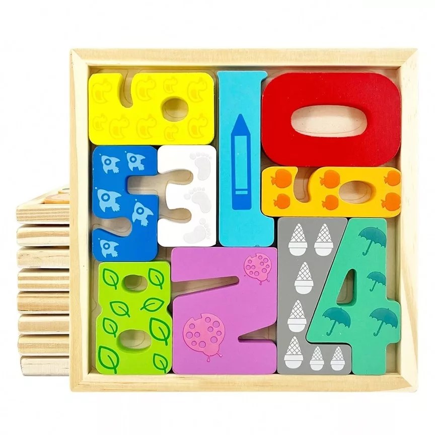 Cartoon Animal Wooden 3D Puzzles Kids Hand Grasp Board Fruit And Vegetable Vehicle Montessori Matching Puzzle Game Children Learning Educational Toys (1 pc)