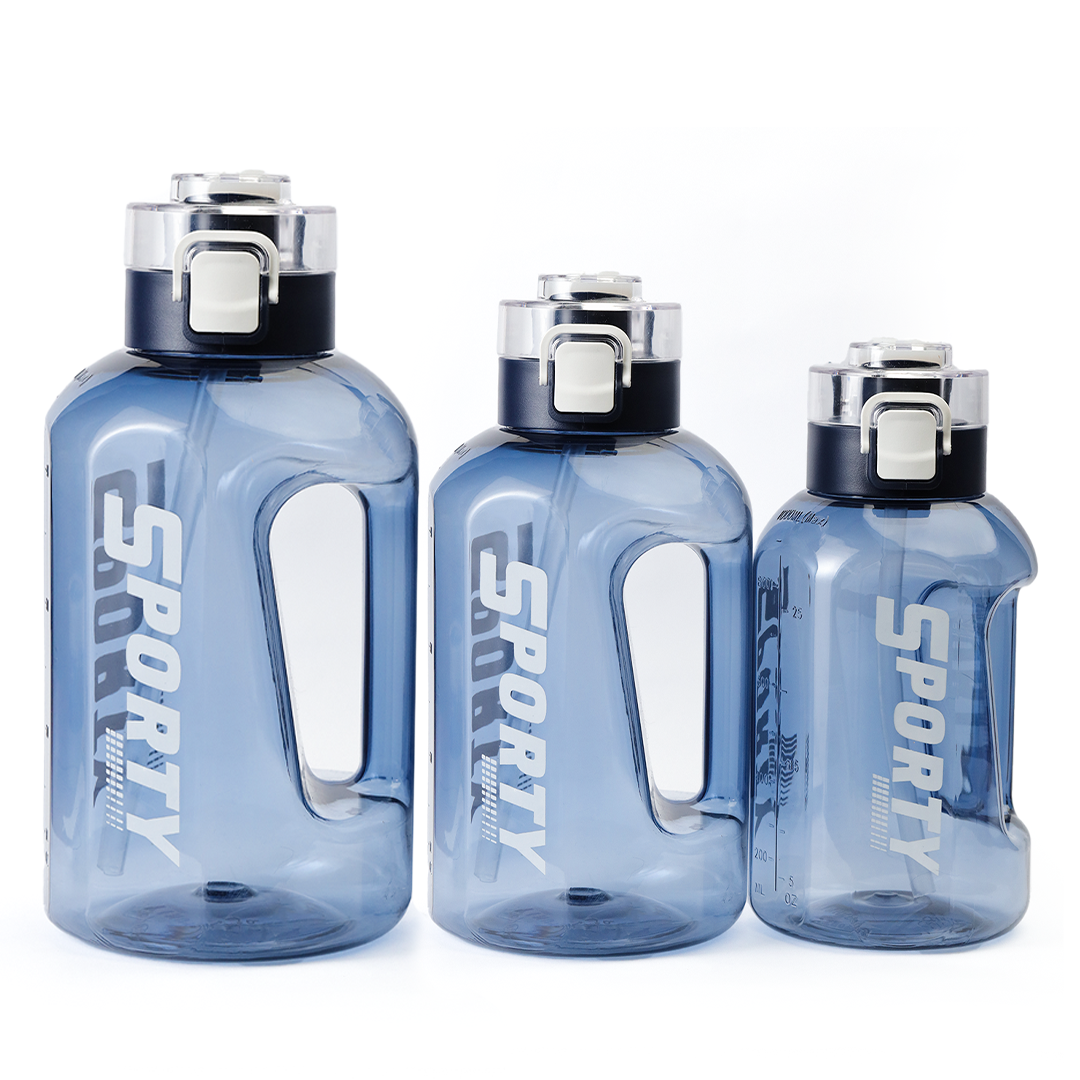 Sporty Water Bottle with Straw | Leak Proof Gym Bottle – 1 Litre / 1.5 Litre / 2 Litre