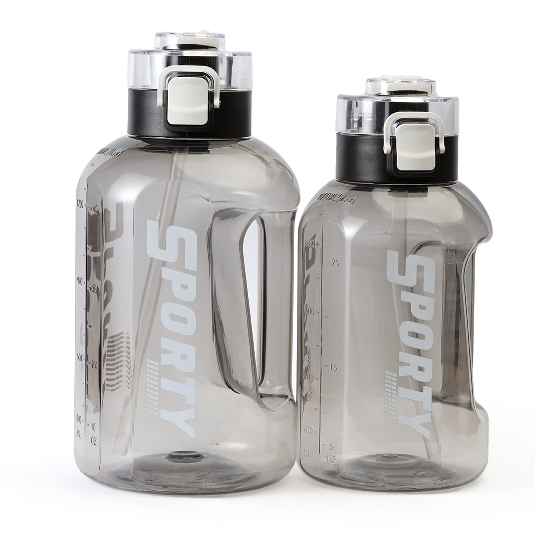 Sporty Water Bottle with Straw | Leak Proof Gym Bottle – 1 Litre / 1.5 Litre / 2 Litre