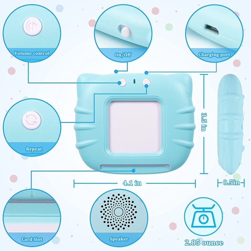 Talking Flash Cards Reading Education Toy With Sounds (With 224 Flash Words)