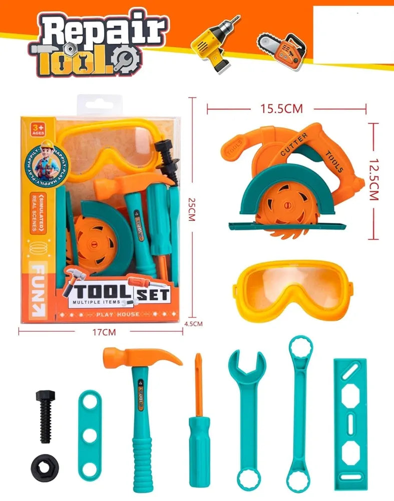 Pack of 10 Automobile Tools Kit – Mechanical Toy Set for Kids