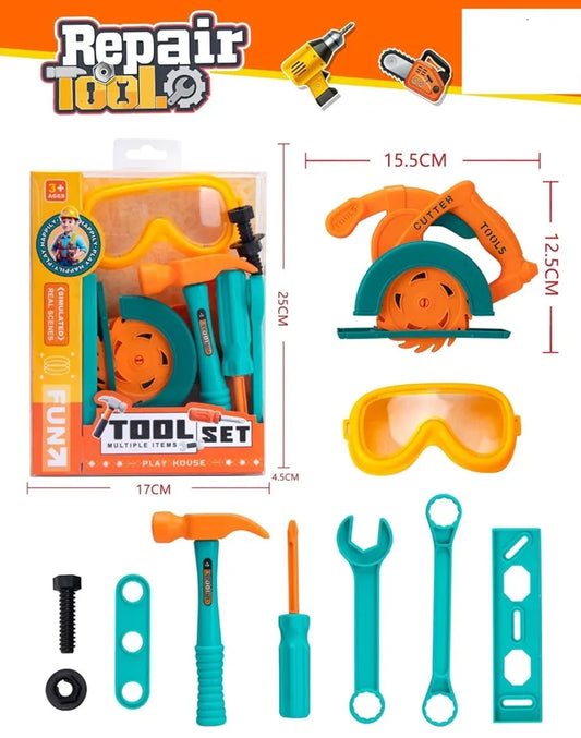 Pack of 10 Automobile Tools Kit – Mechanical Toy Set for Kids