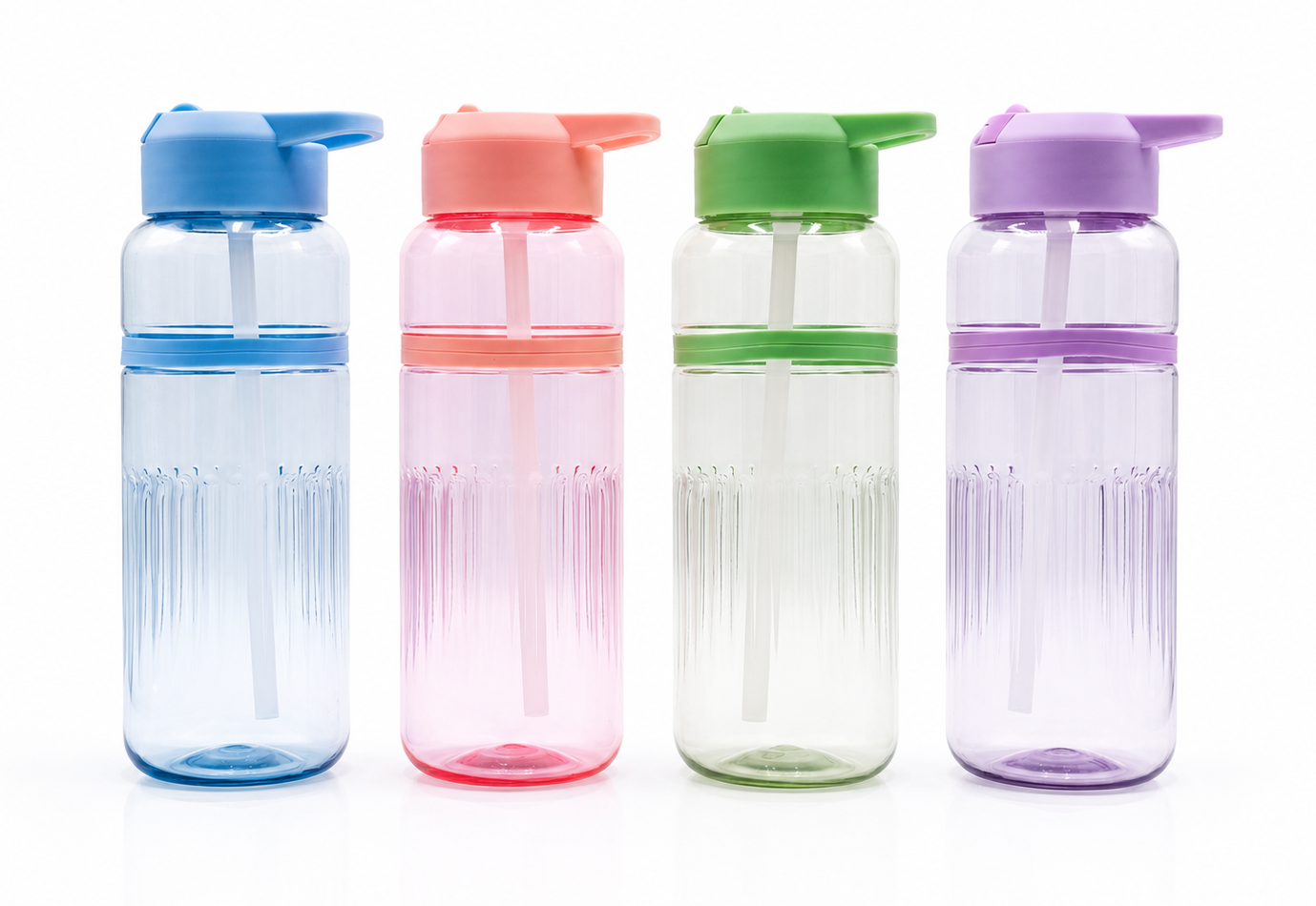 Happy Slide & Sip Water Bottle 800ML with Straw | Leakproof BPA-Free Water Bottle