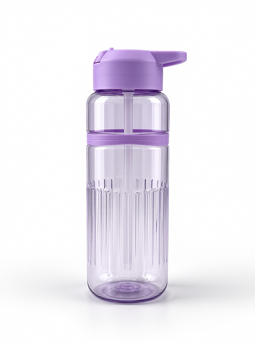 Happy Slide & Sip Water Bottle 800ML with Straw | Leakproof BPA-Free Water Bottle