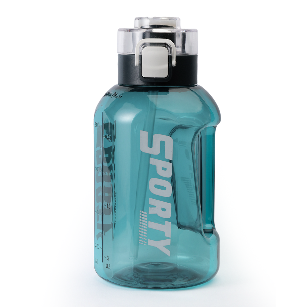 Sporty Water Bottle with Straw | Leak Proof Gym Bottle – 1 Litre / 1.5 Litre / 2 Litre