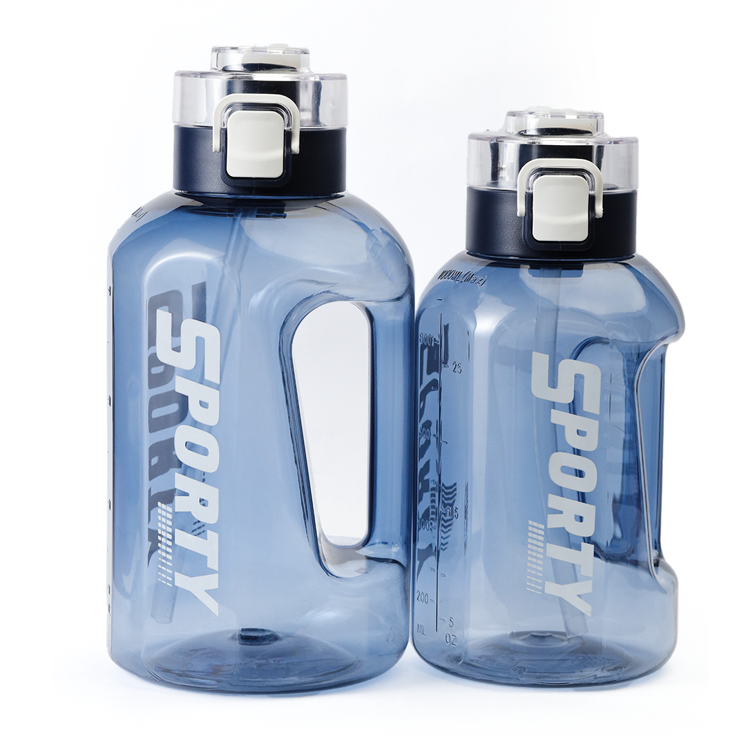 Sporty Water Bottle with Straw | Leak Proof Gym Bottle – 1 Litre / 1.5 Litre / 2 Litre