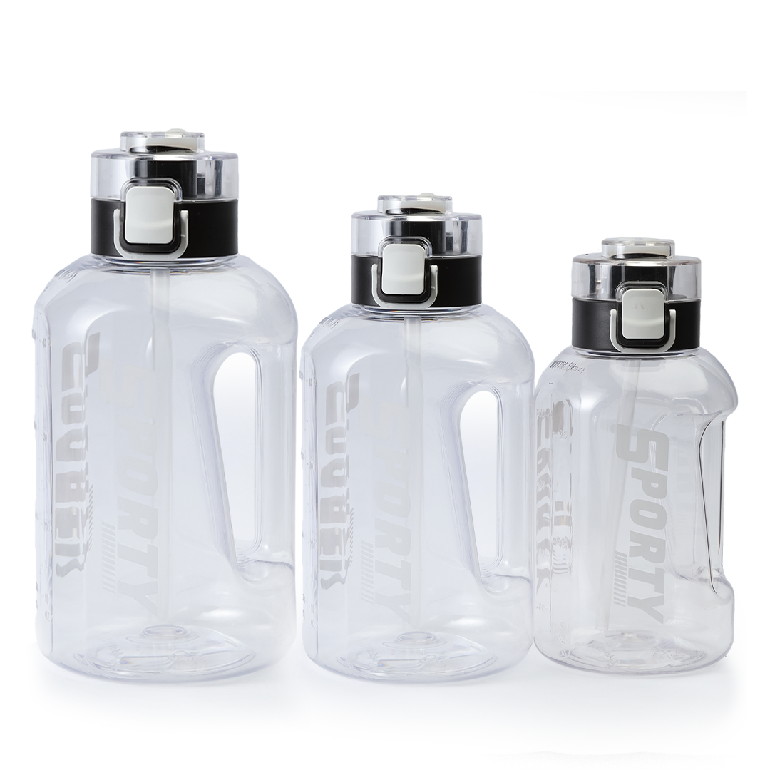 Sporty Water Bottle with Straw | Leak Proof Gym Bottle – 1 Litre / 1.5 Litre / 2 Litre