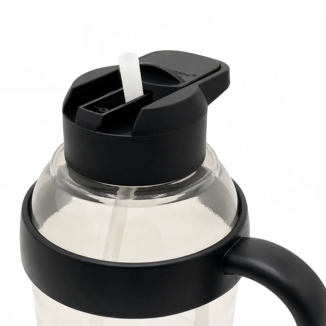 Happy Grip Water Bottle 1000ML with Handle & Straw | Leakproof BPA-Free Sports Bottle