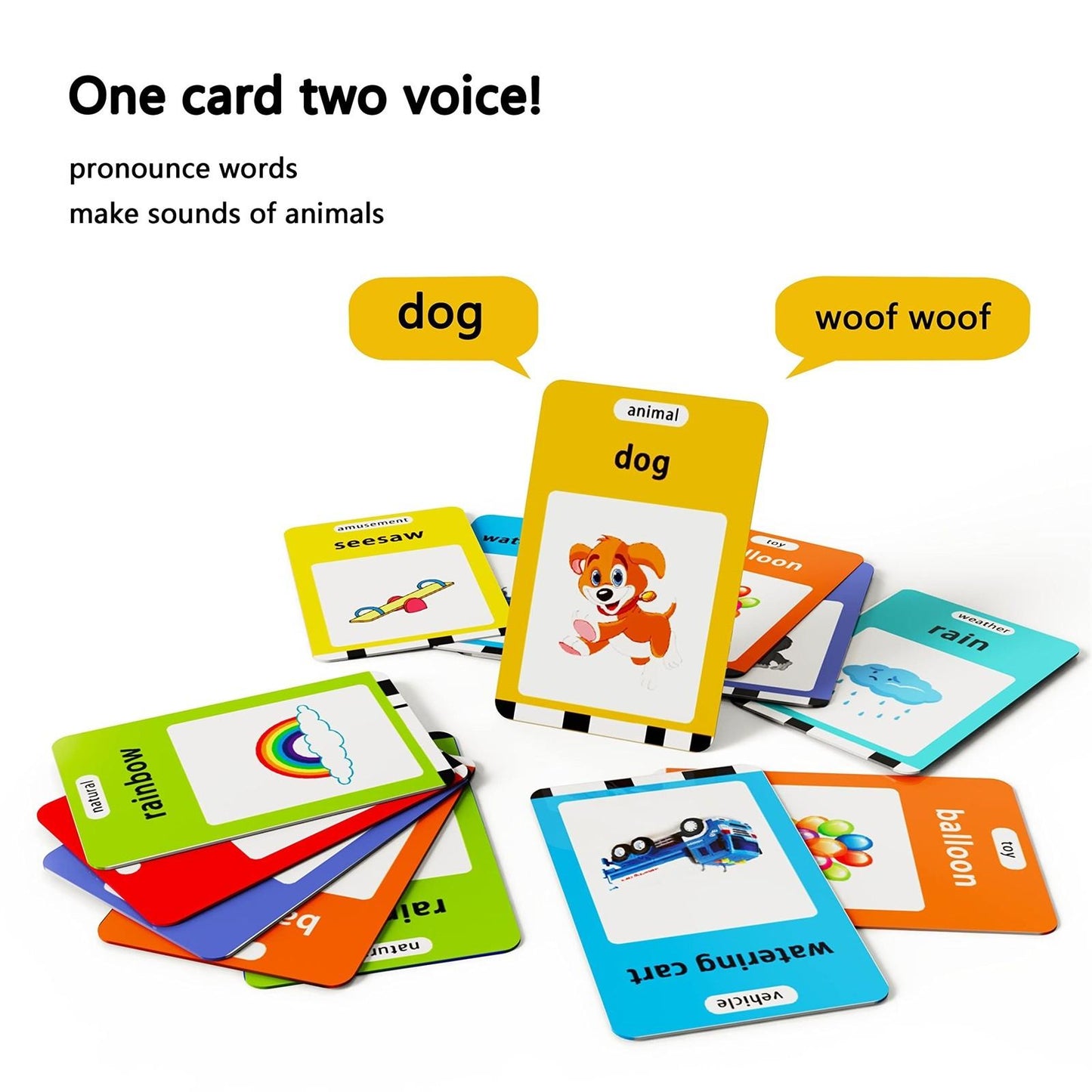 Talking Flash Cards Reading Education Toy With Sounds (With 224 Flash Words)