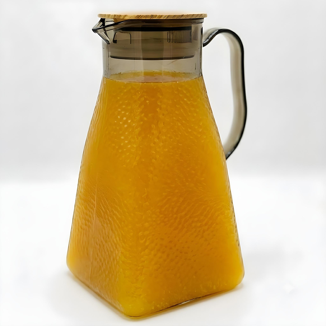 Zibo Plastic Water Jug 1.8L with Lid – BPA Free Water Pitcher for Juice, Water & Cold Drinks