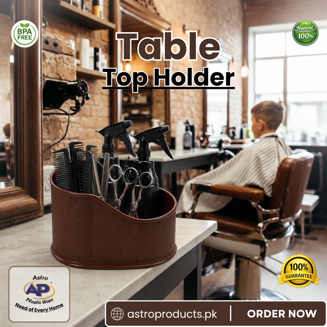 Table Top Holder – Multi-Compartment Desk Organizer for Pens, Remotes & Office Supplies