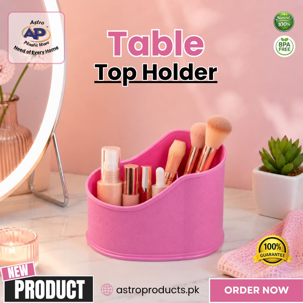 Table Top Holder – Multi-Compartment Desk Organizer for Pens, Remotes & Office Supplies