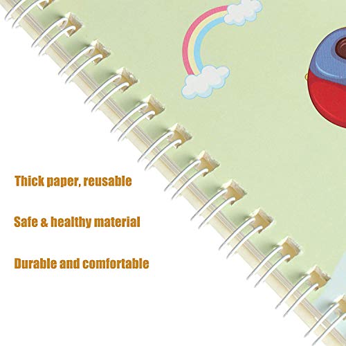 Sank Magic Practice Copybook Pen for Preschools Kids 4-Pcs (With 10 Refills)